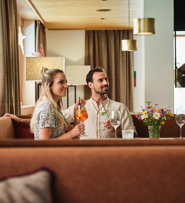 couple in restaurant hotel Lech